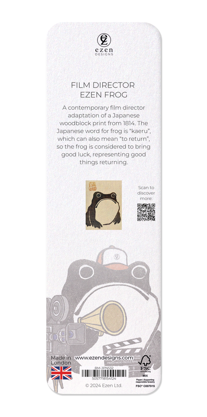 Ezen Designs - Film director Ezen frog - Bookmark - Back