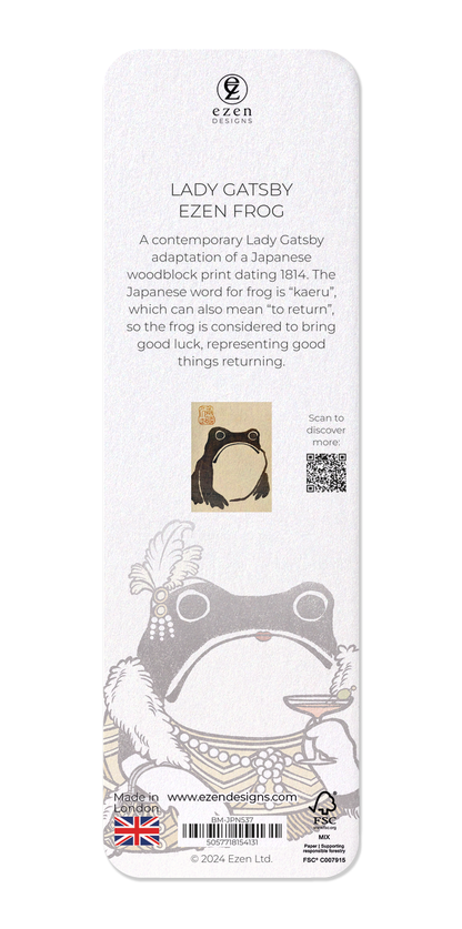 Ezen Designs - Lady Gatsby Ezen Frog - Bookmark - Back