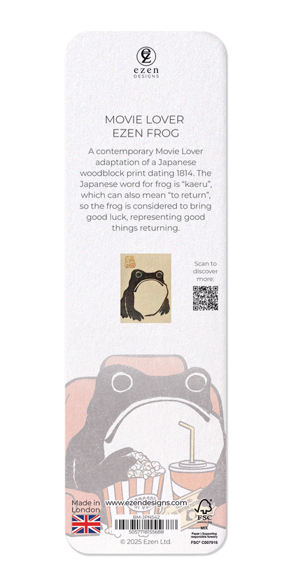 Ezen Designs - Movie Lover Ezen Frog - Bookmark - Back