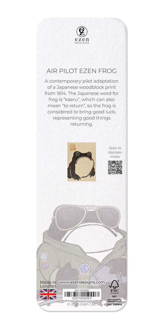 Ezen Designs - Air Pilot Ezen Frog - Bookmark - Back