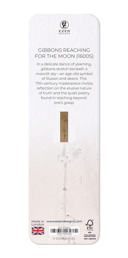 Ezen Designs - Gibbons Reaching for the Moon (1600s) - Bookmark - Back