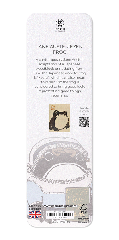 Ezen Designs - Jane Austen Ezen Frog - Bookmark - Back
