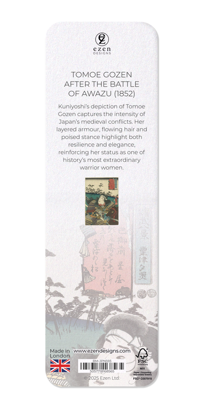 Ezen Designs - Tomoe Gozen after the Battle of Awazu (1852) - Bookmark - Back