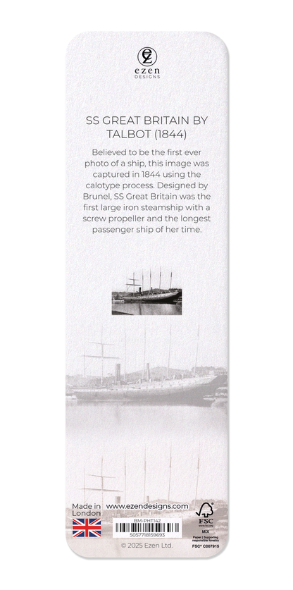 Ezen Designs - SS Great Britain by Talbot (1844) - Bookmark - Back
