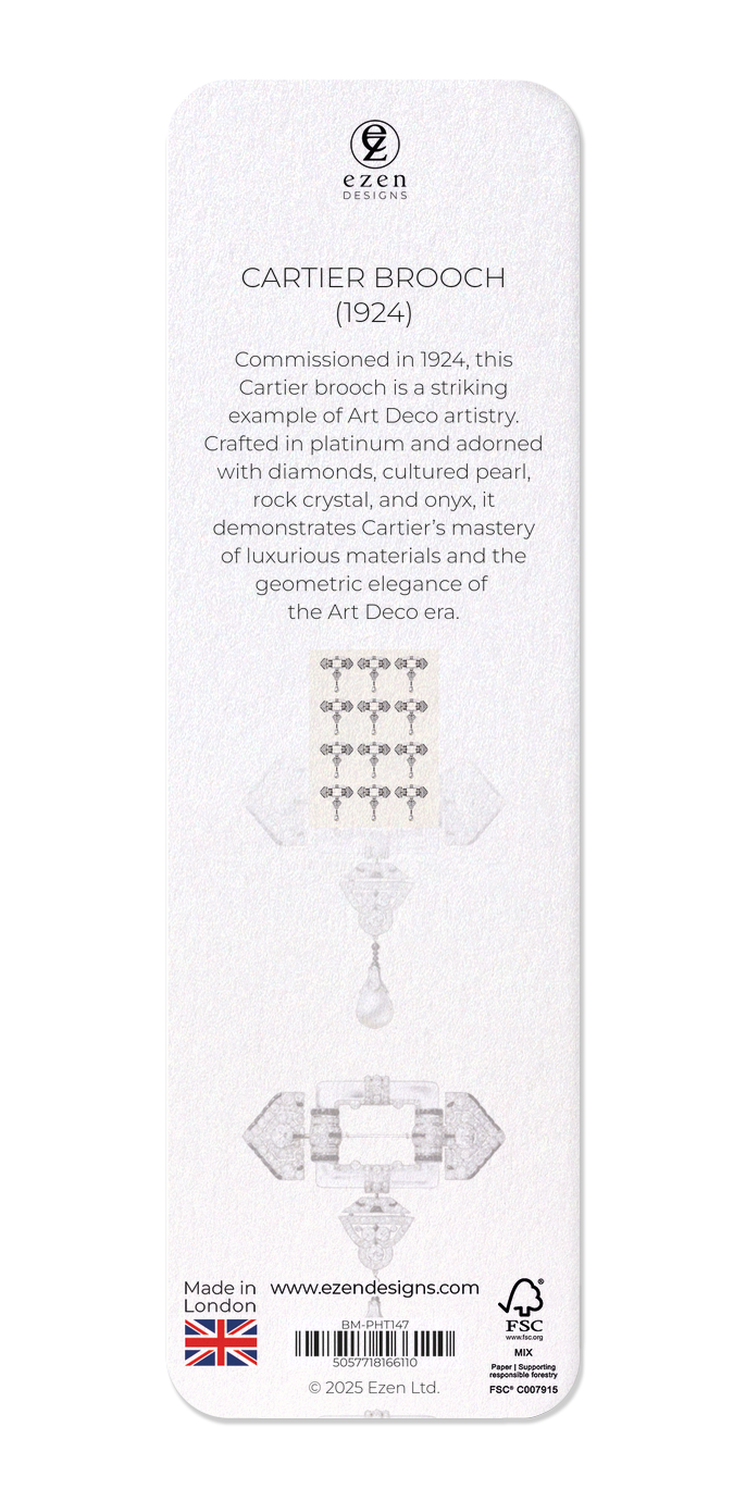 Ezen Designs - Cartier Brooch (1924) - Bookmark - Back