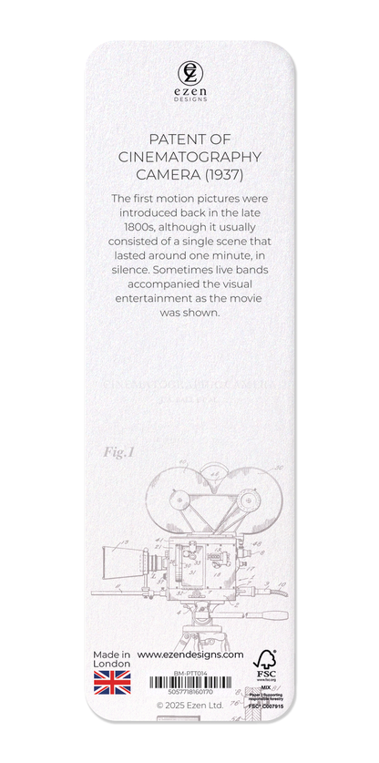 Ezen Designs - Patent of cinematography camera (1937) - Bookmark - Back