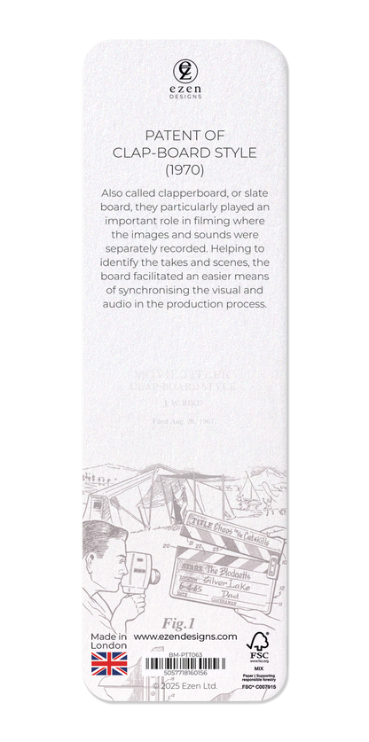 Ezen Designs - Patent of clap-board style (1970) - Bookmark - Back