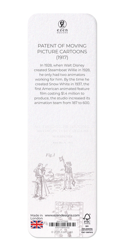 Ezen Designs - Patent of moving picture cartoons (1917) - Bookmark - Back