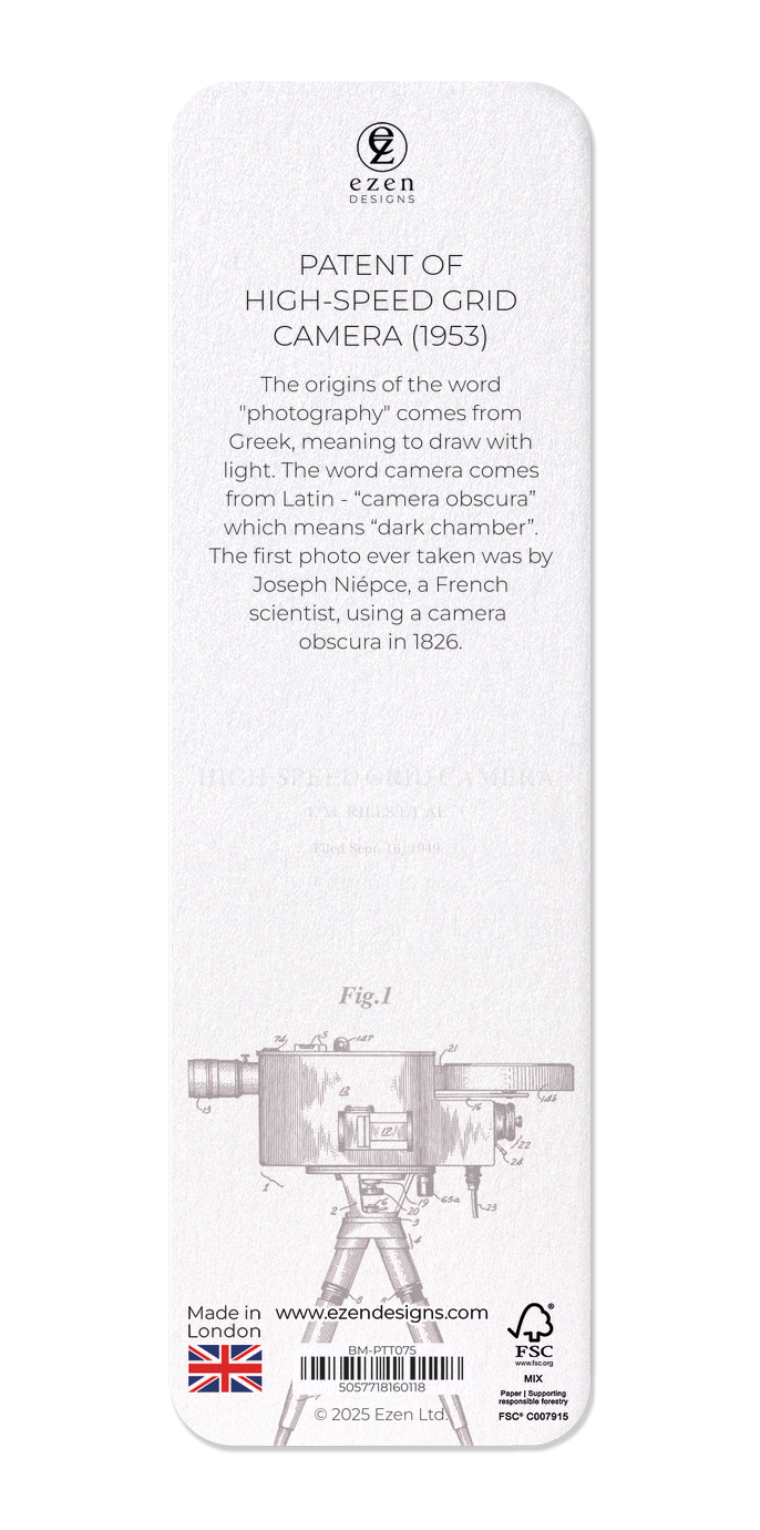 Ezen Designs - Patent of high-speed grid camera (1953) - Bookmark - Back
