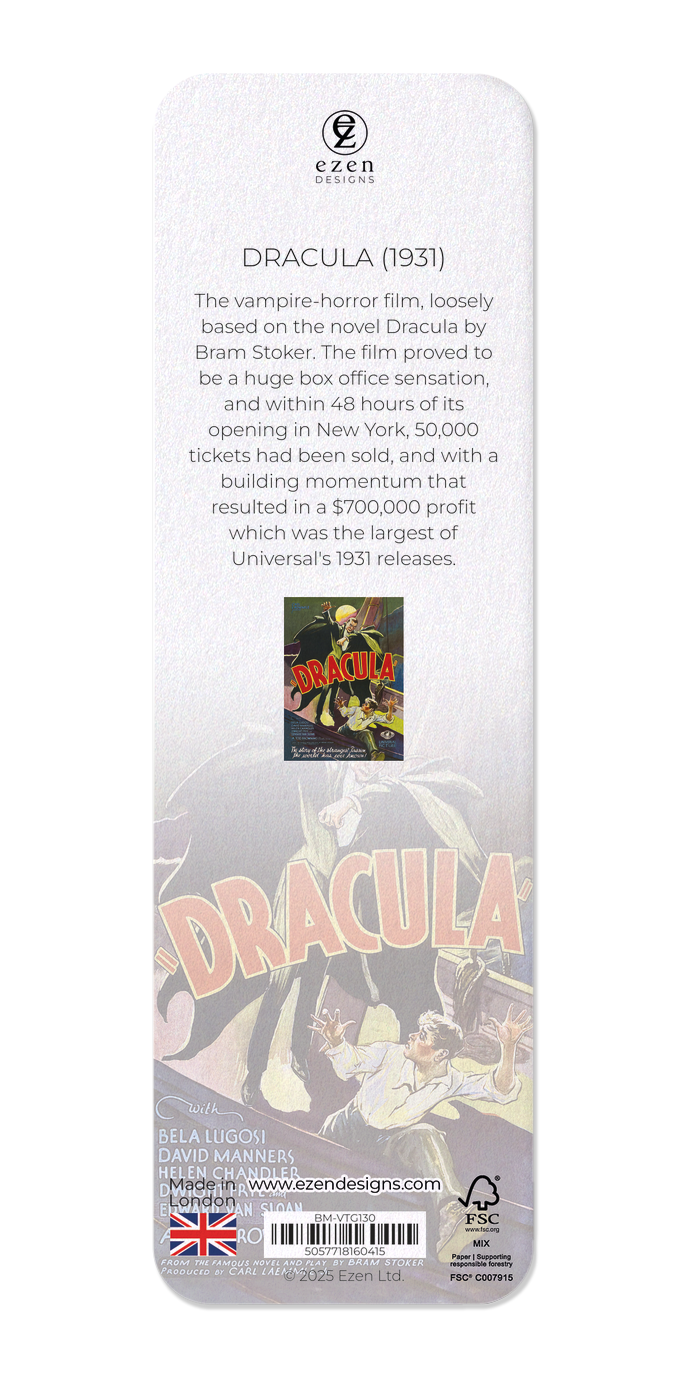 Ezen Designs - Dracula (1931) - Bookmark - Back