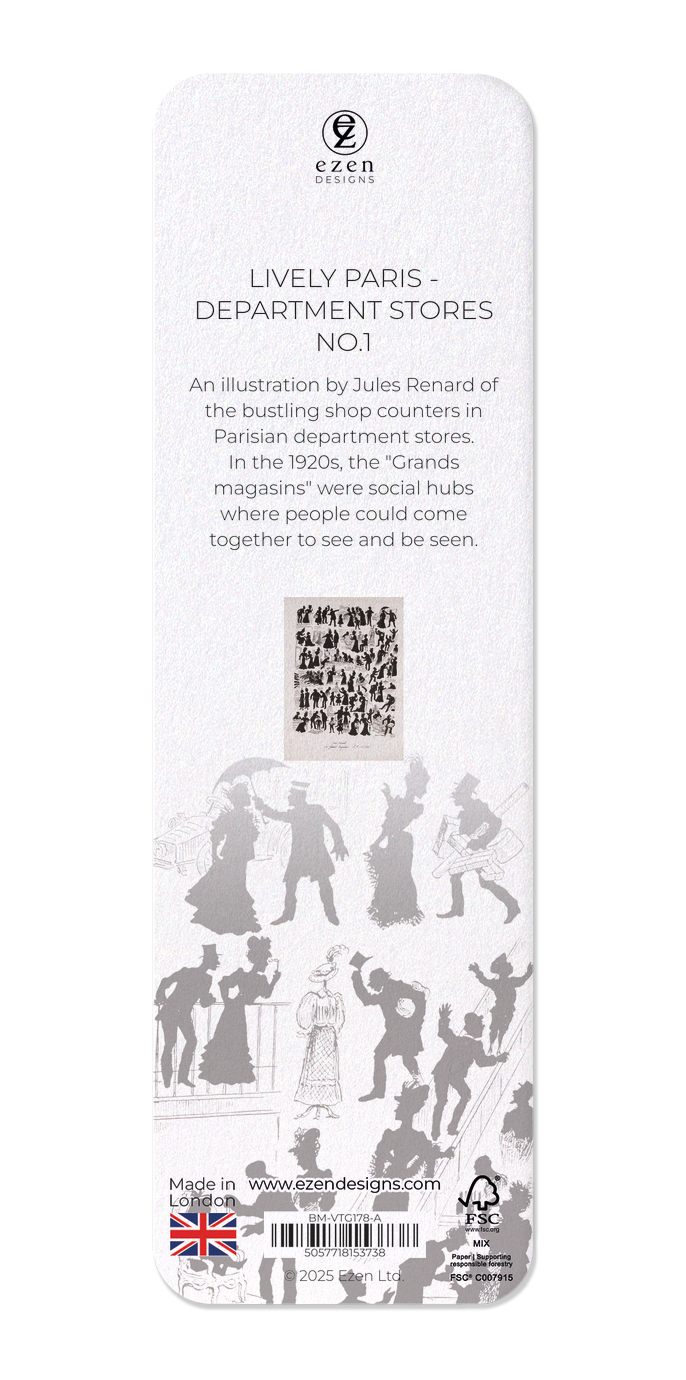 Ezen Designs - Lively Paris - Department Stores No.1 - Bookmark - Back
