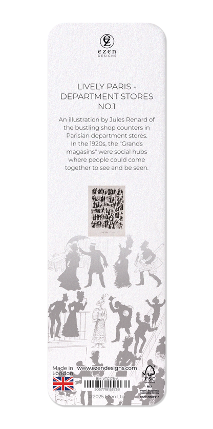 Ezen Designs - Lively Paris - Department Stores No.1 - Bookmark - Back