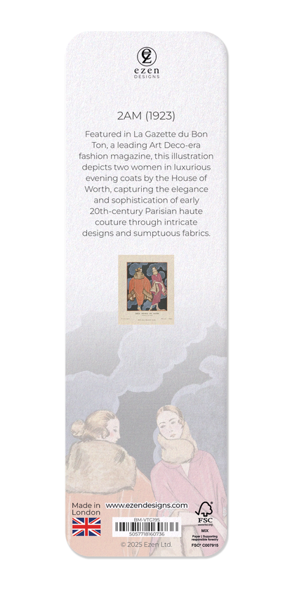 Ezen Designs - 2am (1923) - Bookmark - Back
