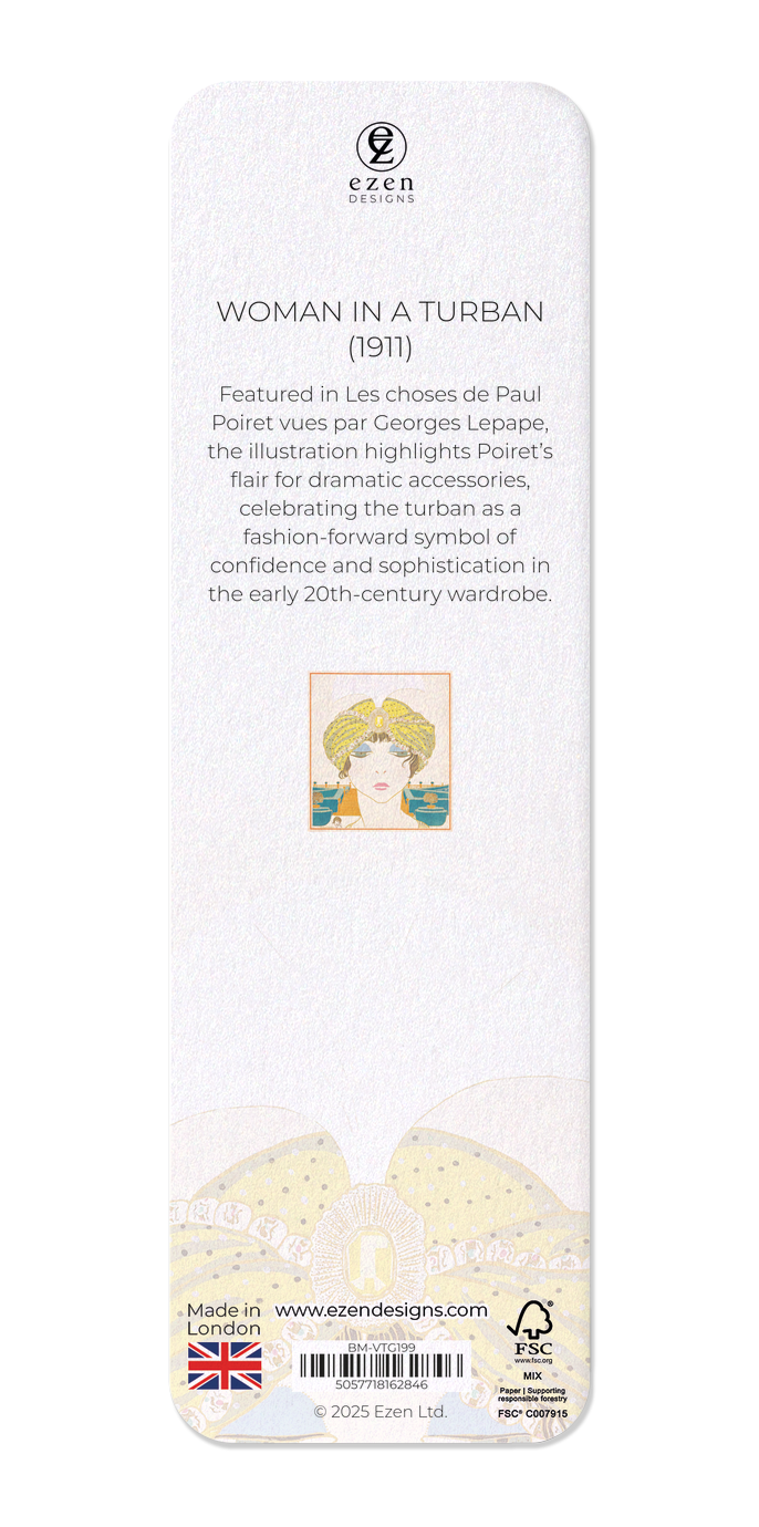 Ezen Designs - Woman in a Turban (1911) - Bookmark - Back