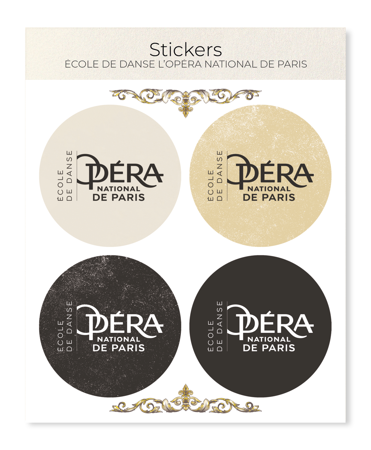 Ezen Designs - ÉCOLE DE DANSE L’OPÉRA NATIONAL DE PARIS - Sticker Set