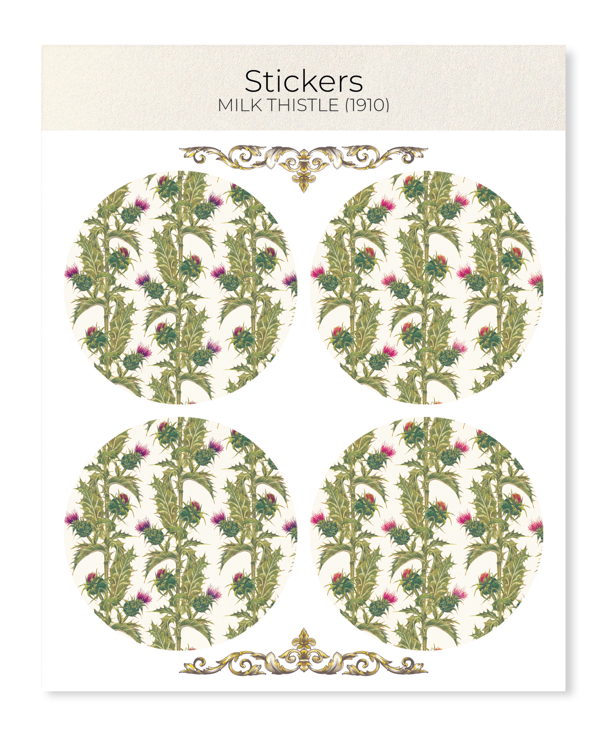 Ezen Designs - Milk Thistle (1910) - Sticker Set