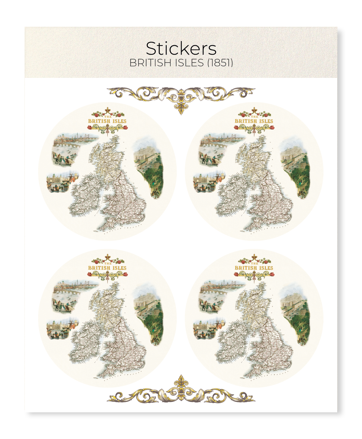 Ezen Designs - British Isles (1851) - Sticker Set