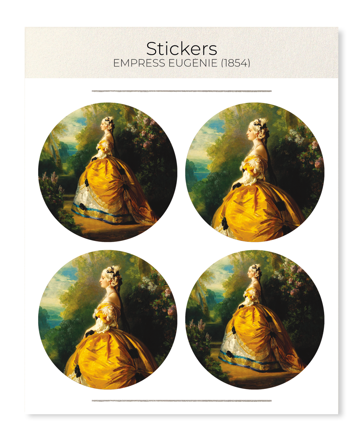 Ezen Designs - Empress Eugénie (1854) - Sticker Set