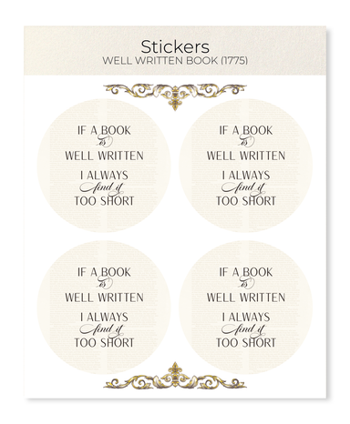 Ezen Designs - Well Written Book (1775) - Sticker Set
