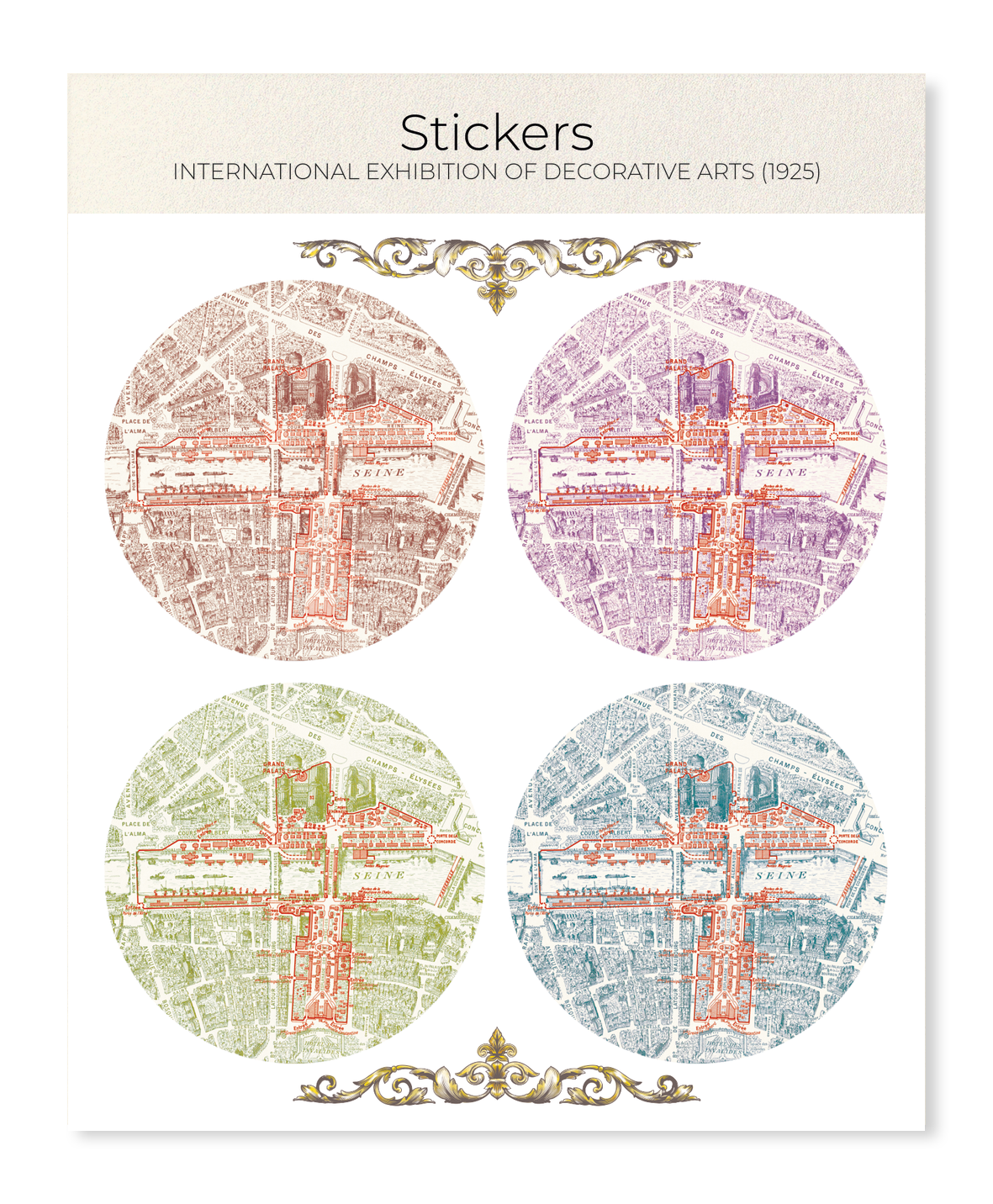 Ezen Designs - International Exhibition of Decorative Arts (1925) - Sticker Set