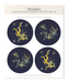 Ezen Designs - Bande de chaise ornée de dragons (18e s.)-A - Sticker Set