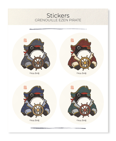 Ezen Designs - Grenouille Ezen Pirate - Sticker Set