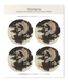 Ezen Designs - Dragon dans les nuages (1832) - Sticker Set