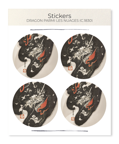 Ezen Designs - Dragon parmi les nuages (c.1830) - Sticker Set