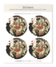Ezen Designs - Benzaiten assise sur un dragon blanc (1832) - Sticker Set