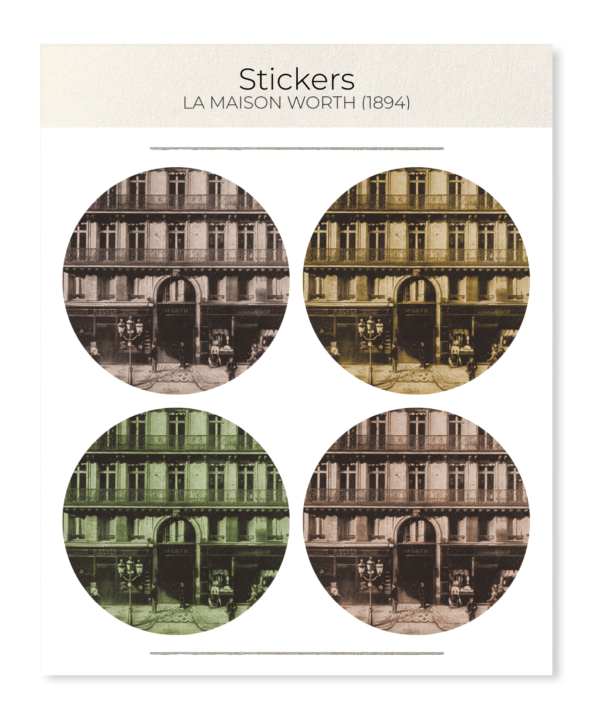 Ezen Designs - La Maison Worth (1894) - Sticker Set