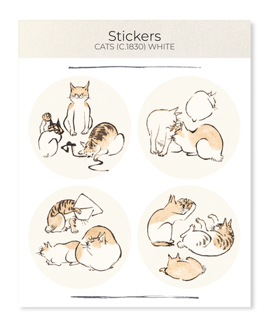 Ezen Designs - CATS (C.1830) WHITE - Sticker Set
