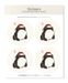 Ezen Designs - Christmas Ezen Frog - Sticker Set