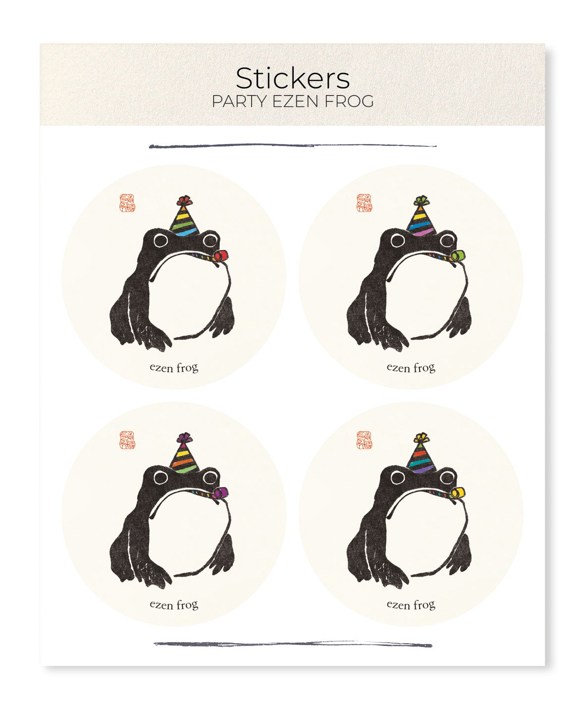 Ezen Designs - PARTY EZEN FROG - Sticker Set