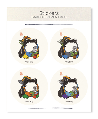 Ezen Designs - Gardener Ezen Frog - Sticker Set