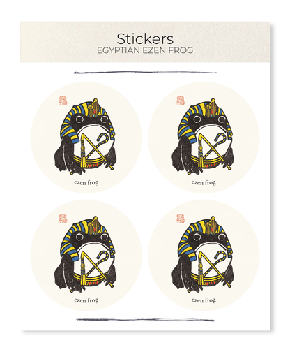 Ezen Designs - Egyptian Ezen Frog - Sticker Set