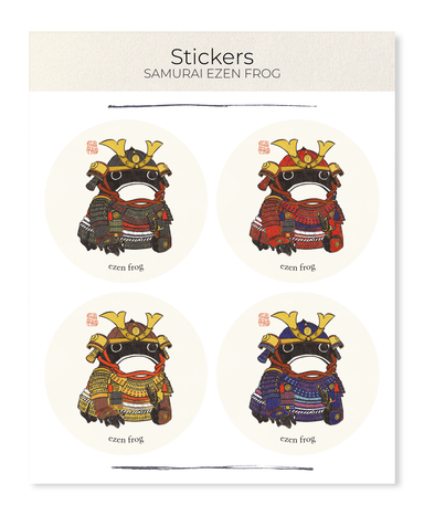 Ezen Designs - Samurai Ezen Frog - Sticker Set