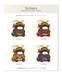 Ezen Designs - Samurai Ezen Frog - Sticker Set