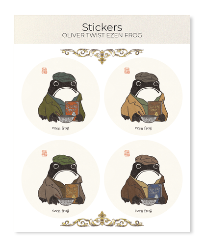 Ezen Designs - Oliver Twist Ezen Frog - Sticker Set