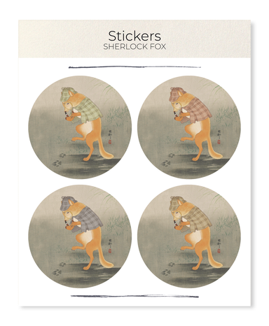 Ezen Designs - Sherlock Fox - Sticker Set