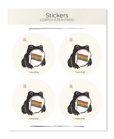 Ezen Designs - LGBTQ+ Ezen Frog - Sticker Set