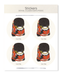 Ezen Designs - Royal Guard Ezen Frog - Sticker Set