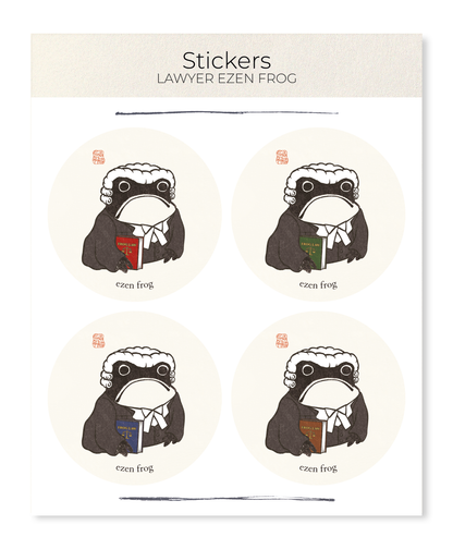 Ezen Designs - Lawyer Ezen Frog - Sticker Set