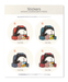 Ezen Designs - Movie Lover Ezen Frog - Sticker Set