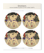 Ezen Designs - Sumo Wrestlers in the Ring (1877) - Sticker Set