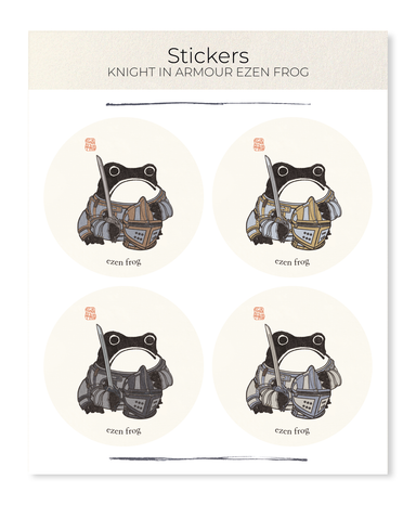 Ezen Designs - Knight In Armour Ezen Frog - Sticker Set
