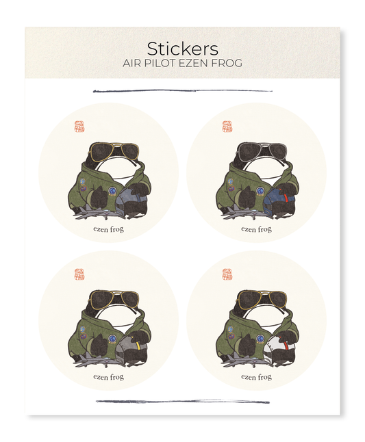 Ezen Designs - Air Pilot Ezen Frog - Sticker Set
