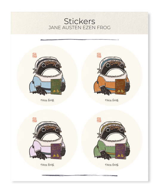 Ezen Designs - Jane Austen Ezen Frog - Sticker Set
