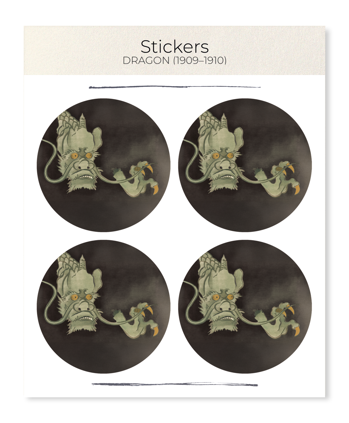 Ezen Designs - Dragon (1909–1910) - Sticker Set