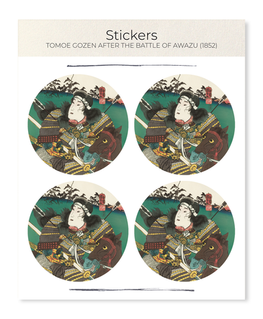 Ezen Designs - Tomoe Gozen after the Battle of Awazu (1852) - Sticker Set
