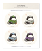 Ezen Designs - Baseball Ezen Frog - Sticker Set